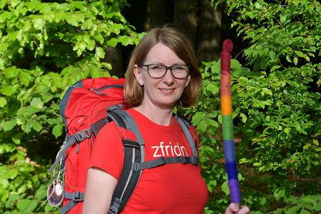 Andrea Reisinger, Referentin für Pilgern und Pilgerbegleitung der Diözese Linz, Juli 2022