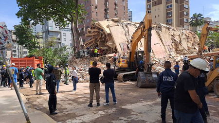 Bergungsarbeiten in Caracas nach Erdbeben